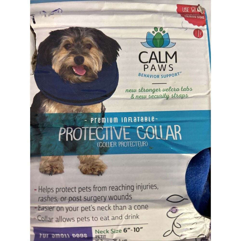 #8448 Genuine Calm Paws Caring Collar w/ Calming Disk for Small Dogs